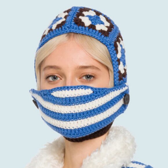 Crochet style balaclava with removable face mask - Picture 1 of 13